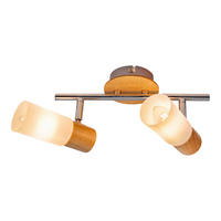 Näve Leuchten Spotleuchte Todtnau 1283123 natur Metall Kunststoff Holz B/H/T: ca. 21x19,8x39 cm 2 Brennstellen Todtnau - natur (21,00/19,80/39,00cm) - Näve Leuchten