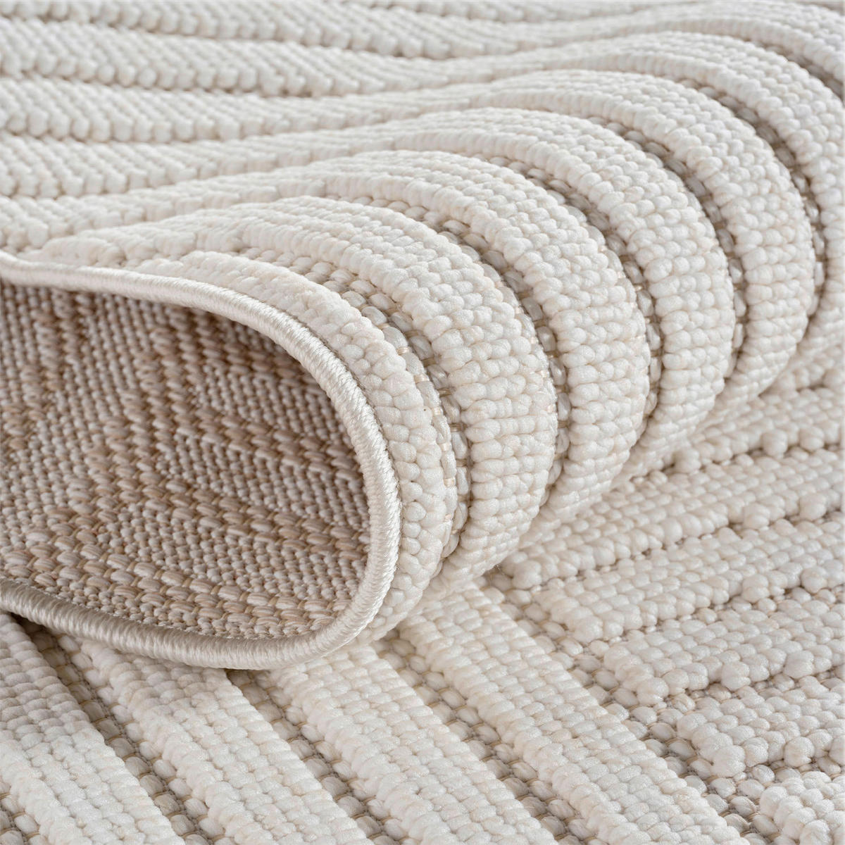 Ayyildiz Kurzflorteppich HELIX creme B/H/L: ca. 240x0,7x340 cm HELIX - creme (340,00/240,00/0,70cm) - Ayyildiz