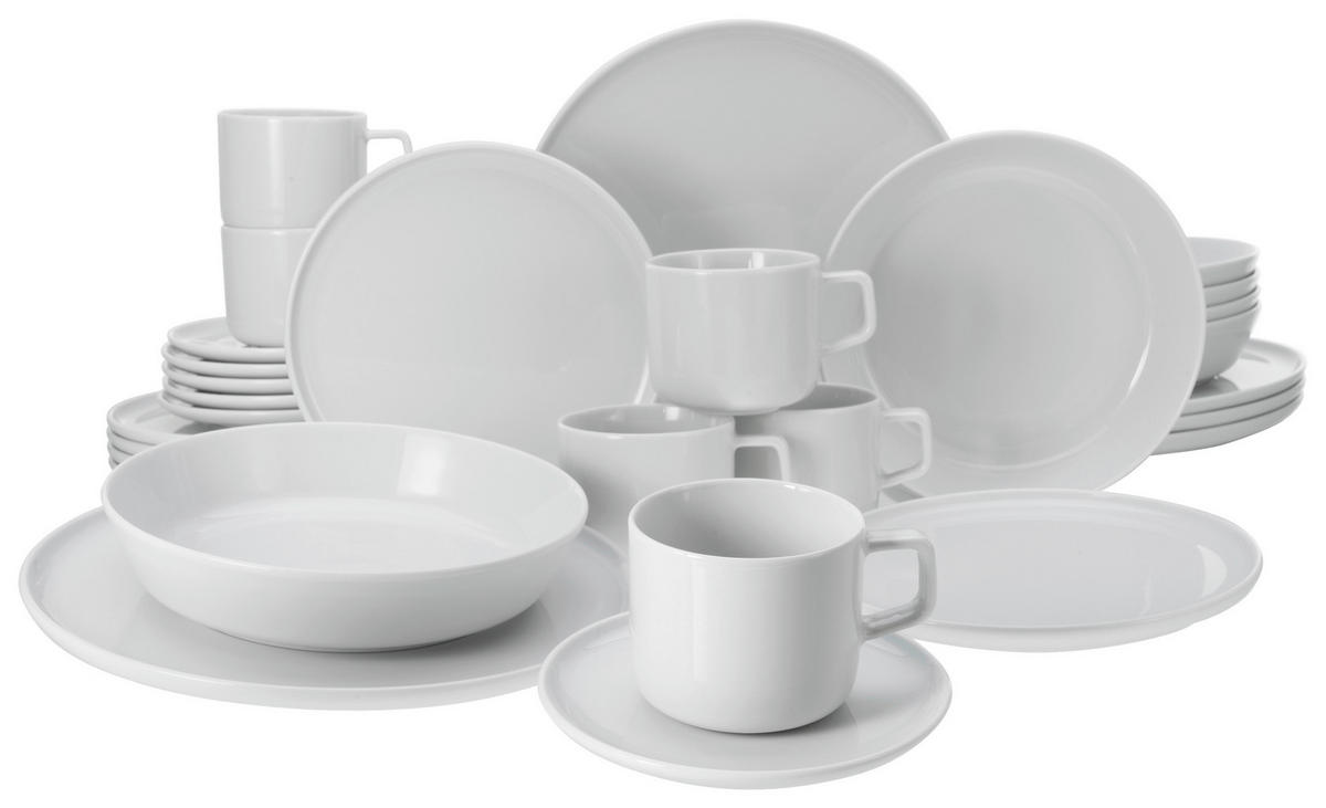 CreaTable Kombiservice Chef Collection weiß Porzellan 30 tlg. Chef Collection - weiß (0,00cm) - CreaTable