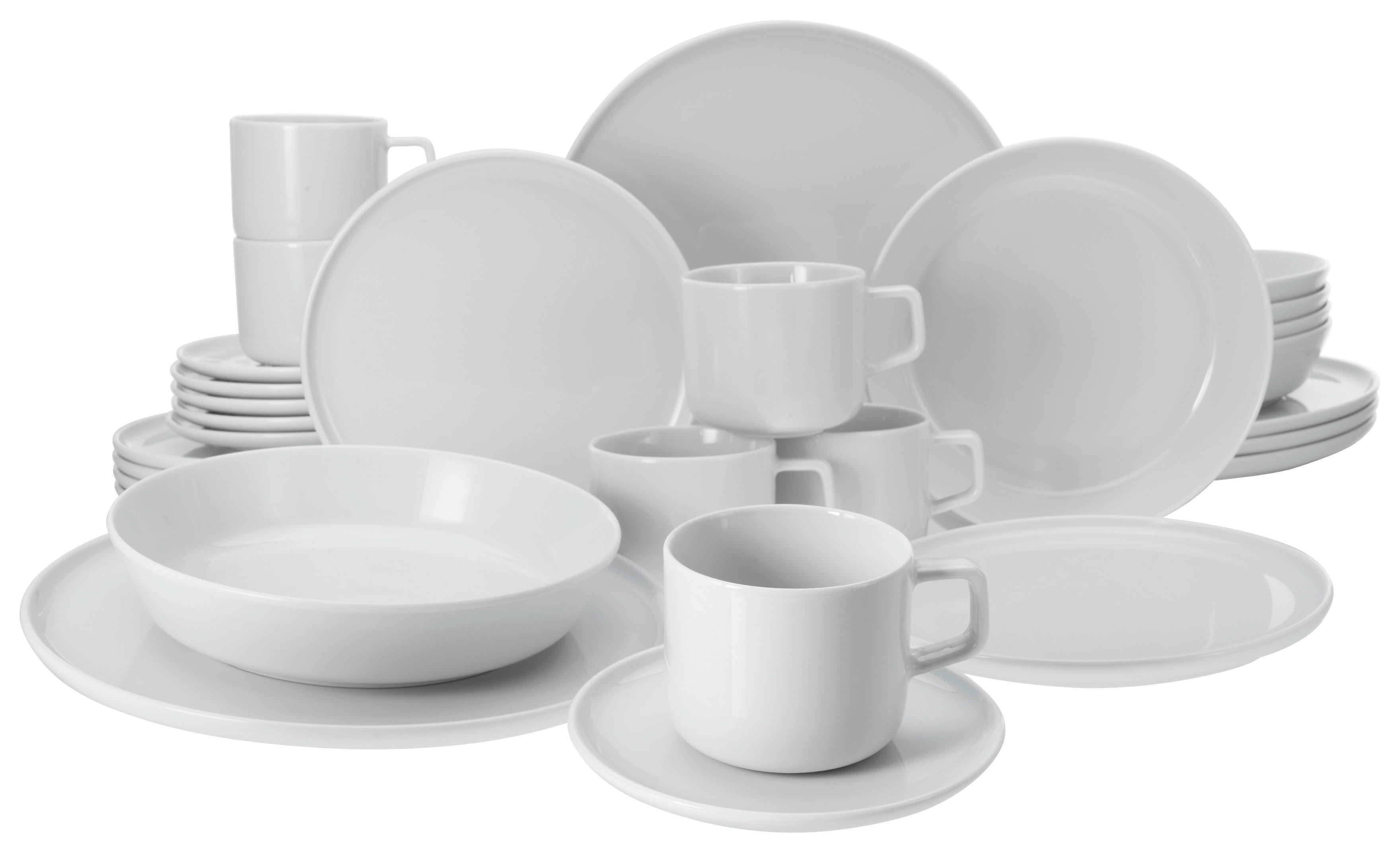 CreaTable Kombiservice Chef Collection weiß Porzellan 30 tlg. günstig online kaufen