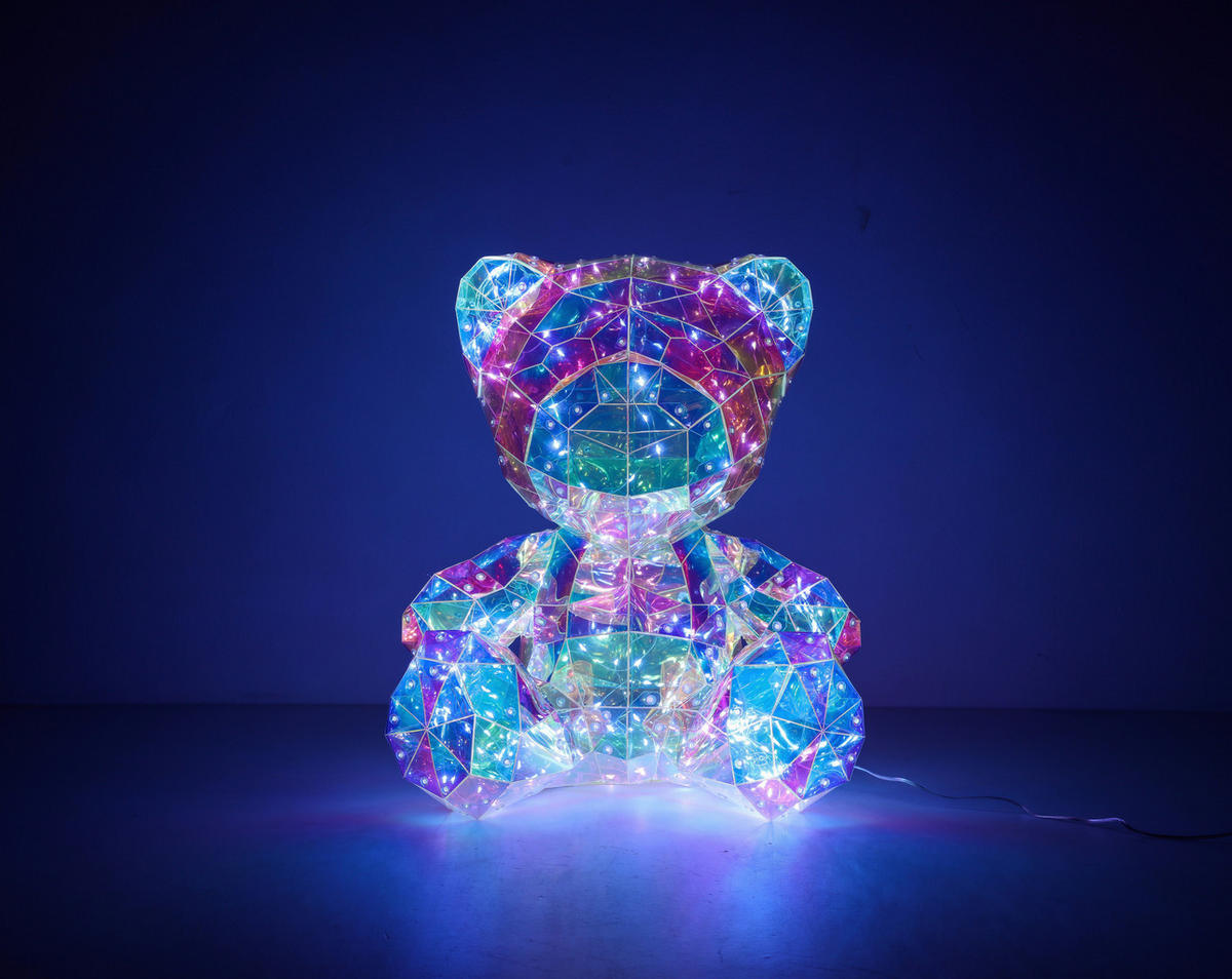 LED-Dekoleuchte transparent Kunststoff B/H/L: ca. 32x40x29 cm Bär - transparent (29,00/32,00/40,00cm)