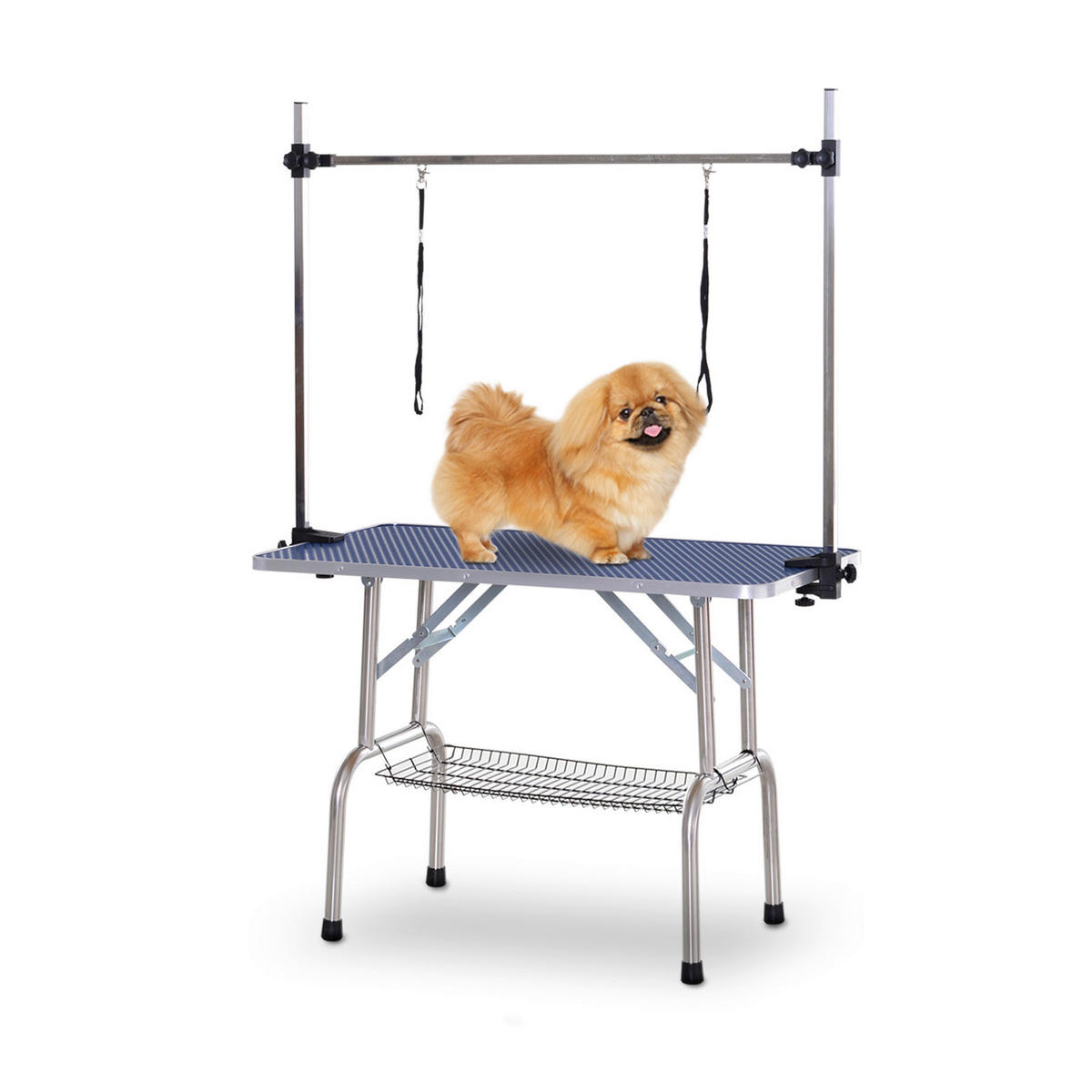 PawHut Hundetrimmtisch blau Gummi B/H/L: ca. 60x170x107 cm Hundetrimmtisch - blau (107,00/60,00/170,00cm) - PawHut