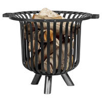 CookKing Feuerkorb Verona 60 schwarz Stahl B/H/T: ca. 60x52x60 cm Verona 60 - schwarz (60,00/52,00/60,00cm) - CookKing
