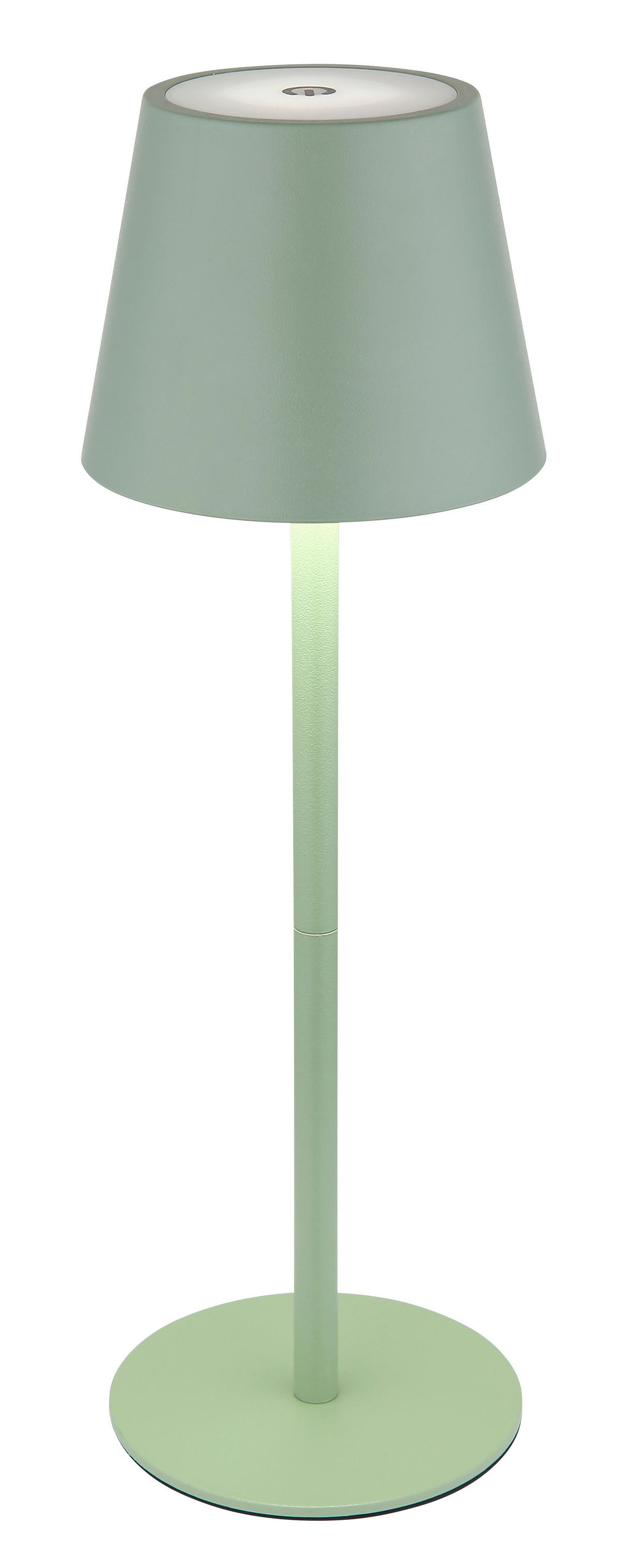 GLOBO LED-Tischleuchte Opal hellgrün Metall Kunststoff H/D: ca. 36x11,5 cm 1 Brennstellen VANNIE I - hellgrün/Opal (11,50/36,00cm) - GLOBO