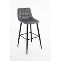Barhocker FM grau Microfaser B/H/T: ca. 43x100x45 cm FM - schwarz/grau (43,00/100,00/45,00cm)