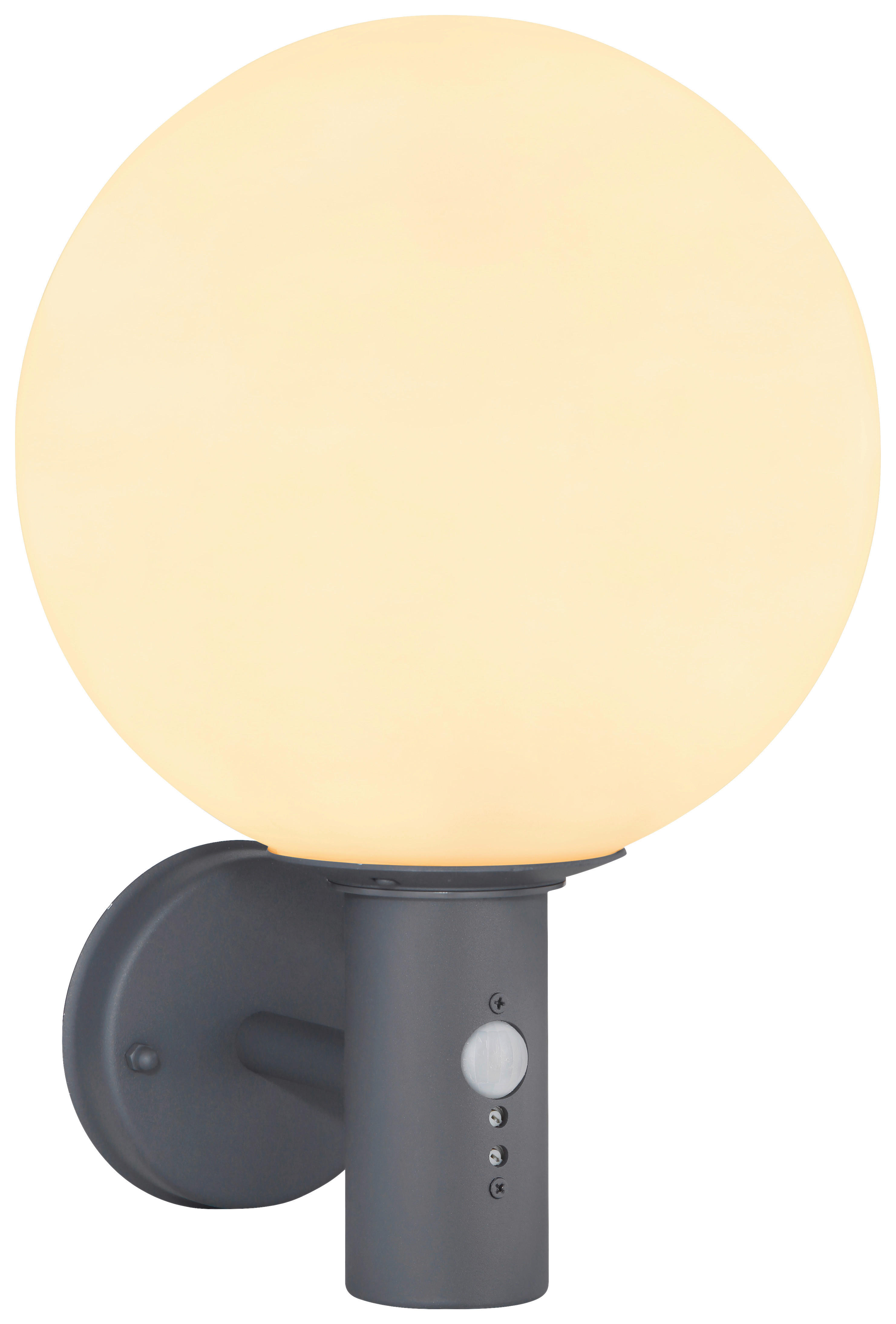 LED-Außenleuchte anthrazit weiß B/H/D: ca. 25x37x25 cm OSSY - weiß/anthrazit (25,00/37,00cm) - GLOBO