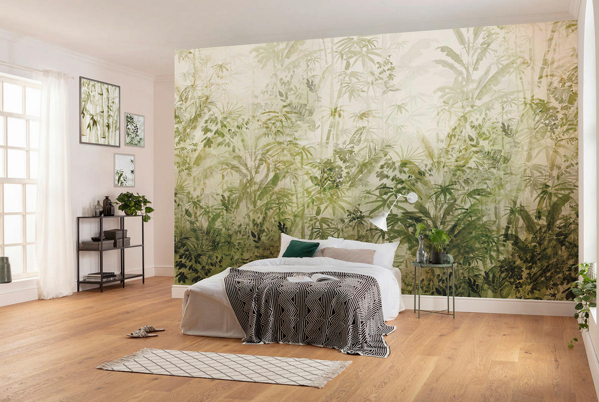 Komar Poster Bamboo Drawing Palmen B/L: ca. 30x40 cm Bamboo Drawing - (30,00/40,00cm) - Komar