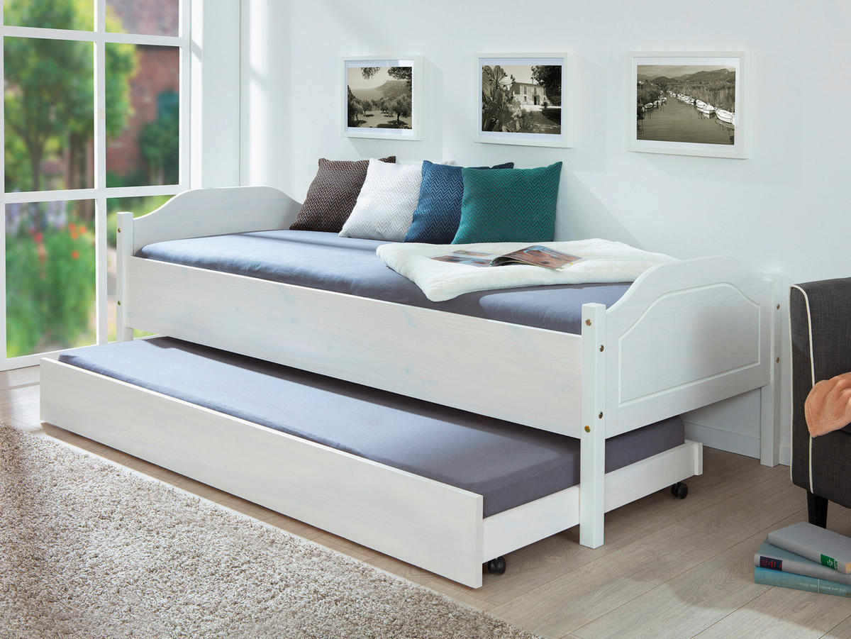Funktionsbettkasten Umea weiß Umea - weiß (94,00/22,00/199,00cm)