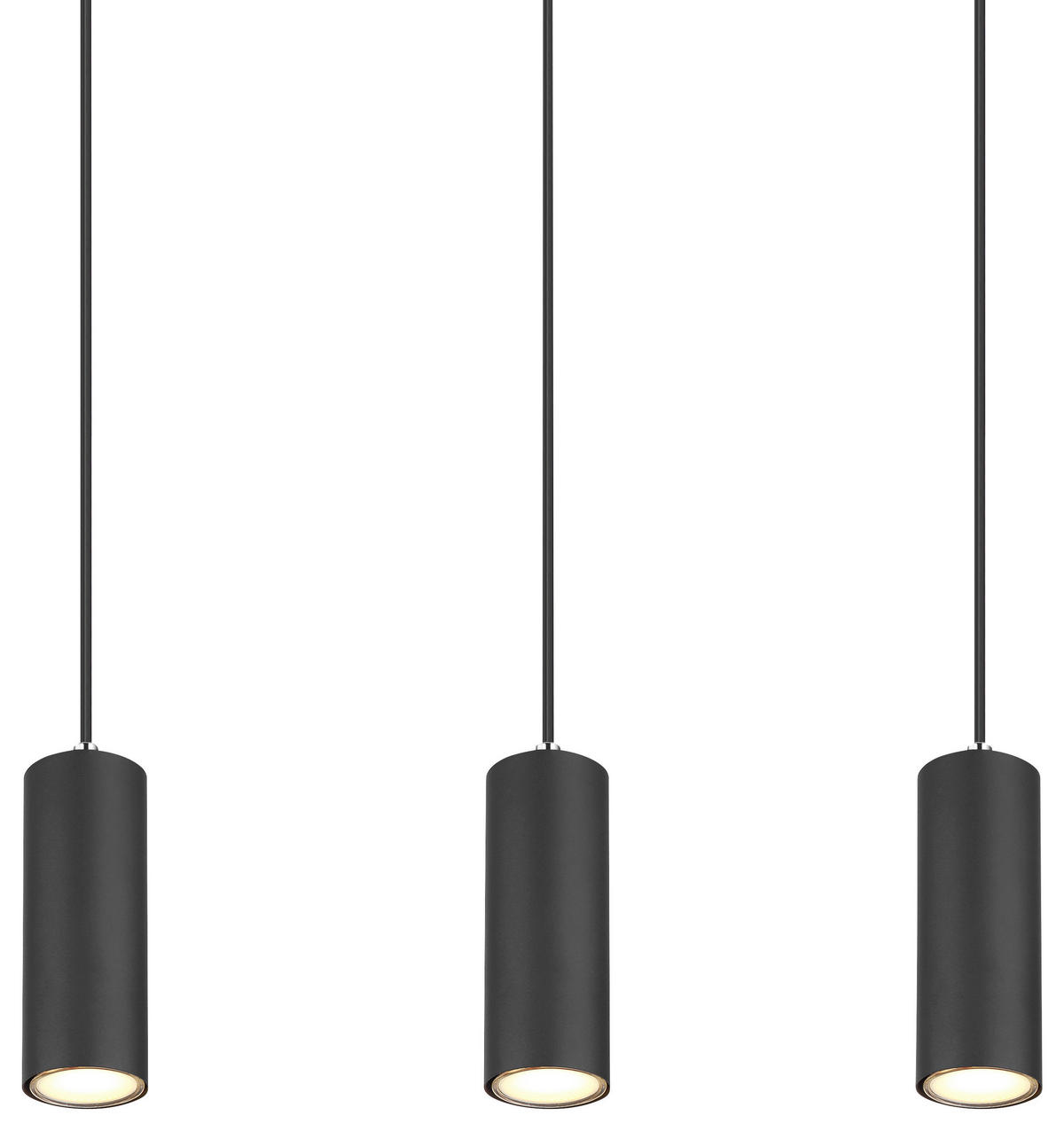GLOBO Pendelleuchte 57911-6HB schwarz Metall B/H/L: ca. 6x120x115 cm GU10 6 Brennstellen Pendelleuchte Robby - schwarz (115,00/6,00/120,00cm) - GLOBO