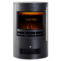 HOMCOM Elektrischer-Kamin 820-087 schwarz Eisen Kunststoff Glas B/H/T: ca. 41x64,5x41 cm ca. 1800 W Elektrokamin 820-087 - schwarz (41,00/64,50/41,00cm) - HOMCOM