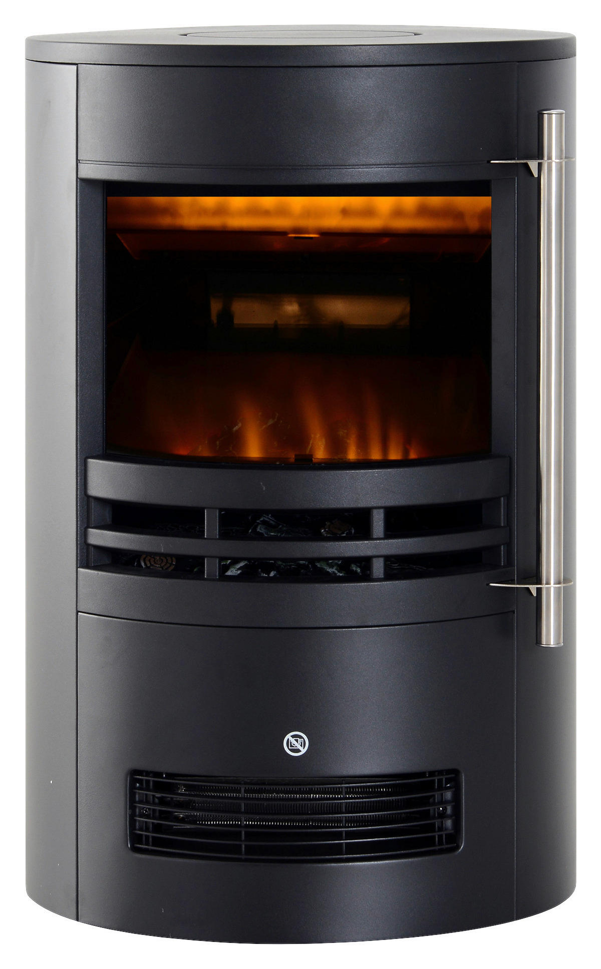 HOMCOM Elektrischer-Kamin 820-087 schwarz Eisen Kunststoff Glas B/H/T: ca. 41x64,5x41 cm ca. 1800 W Elektrokamin 820-087 - schwarz (41,00/64,50/41,00cm) - HOMCOM