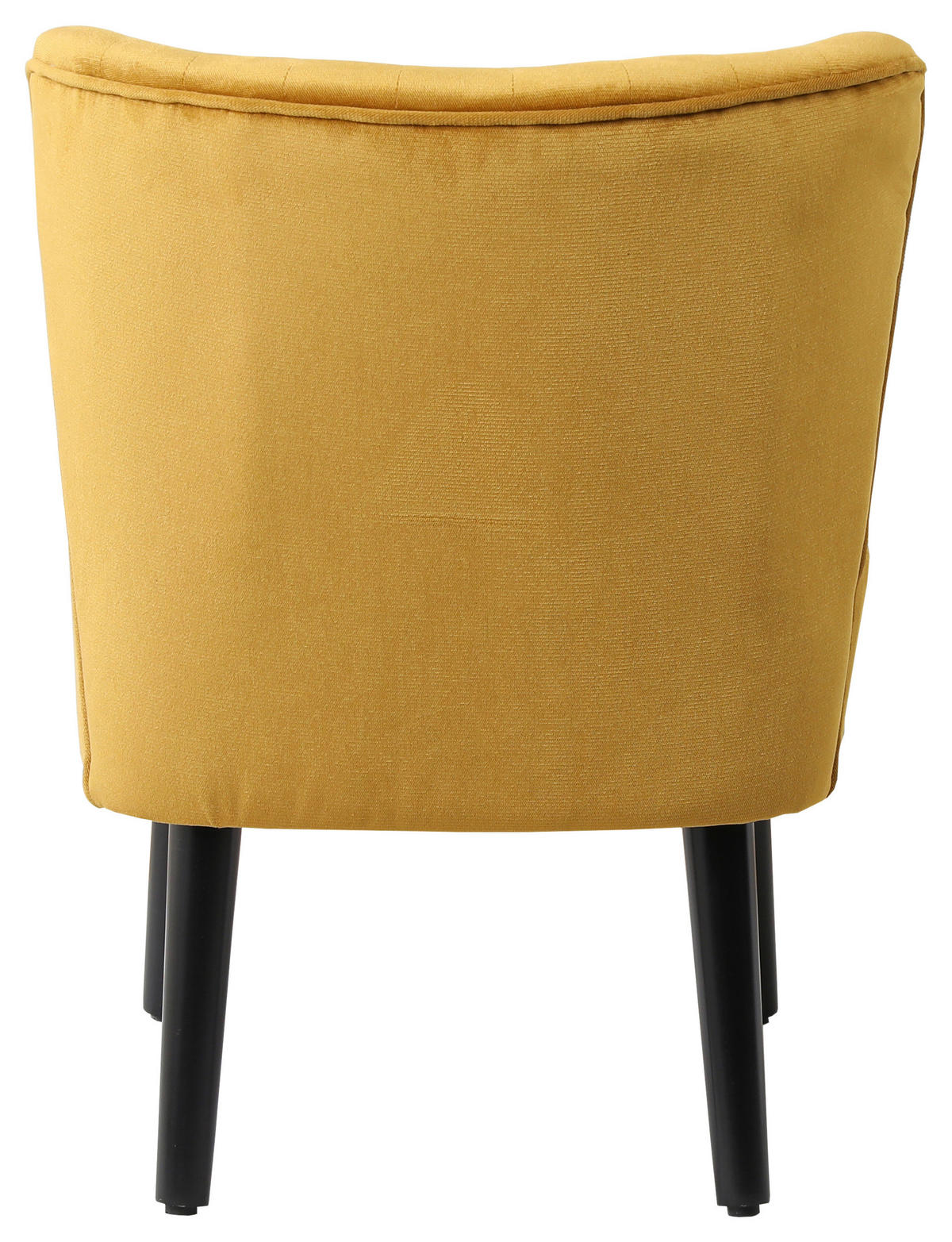 Sessel Emily gold Microfaser B/H/T: ca. 57x76x72 cm Emily - gold/schwarz (57,00/76,00/72,00cm)