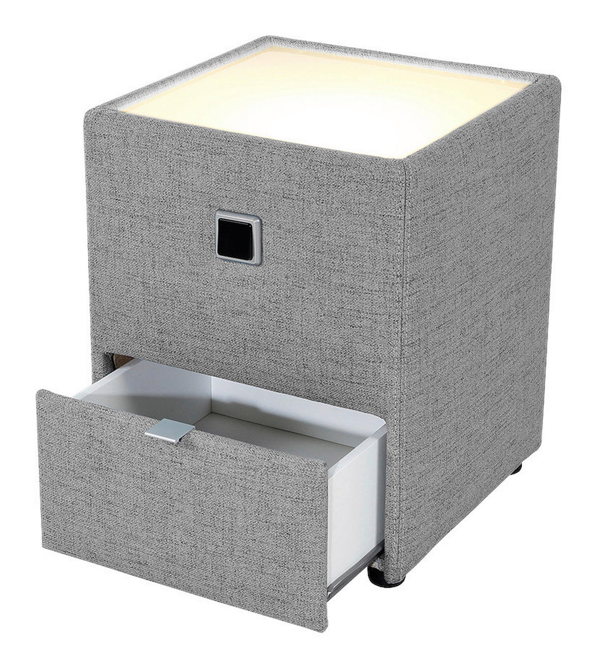 Nachtkonsole  grau Lancy_Nachtkonsole 369/09 - grau (44,50/53,00/44,50cm)