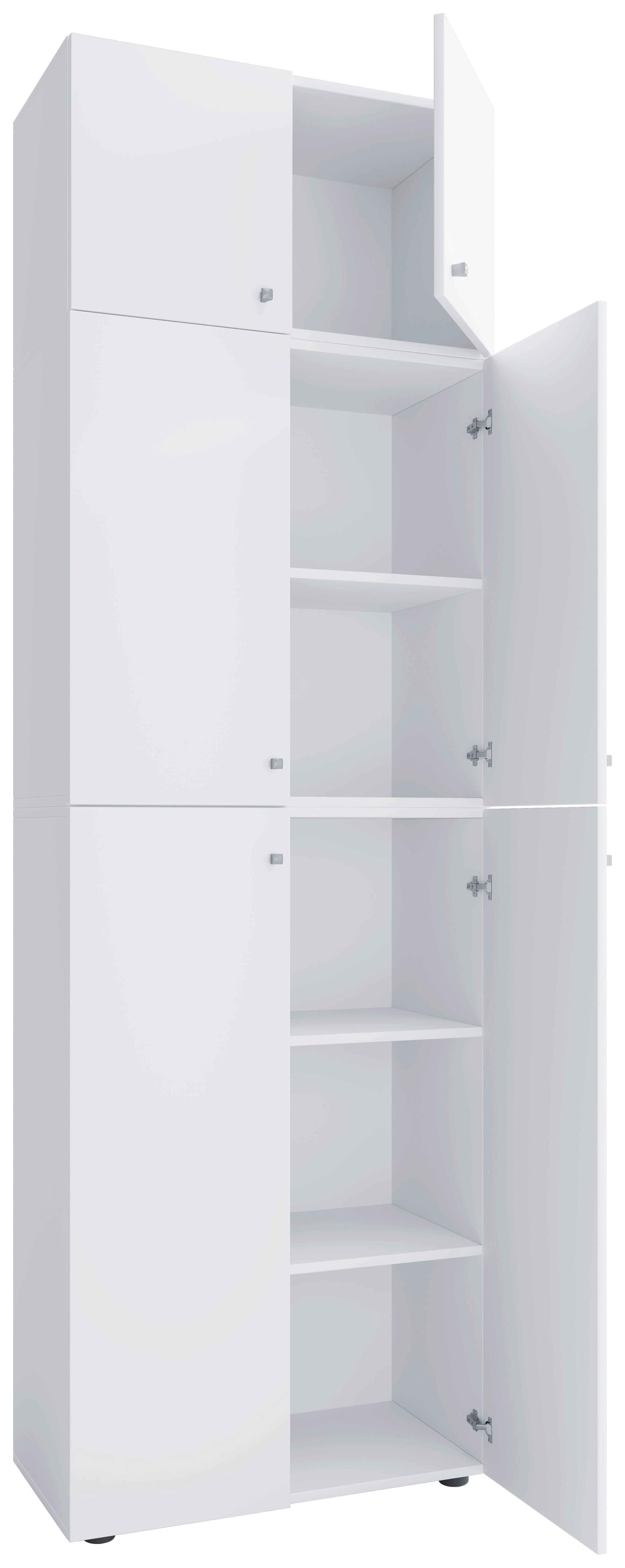 Büroschrank Lona weiß B/H/T: ca. 70x223x39 cm Lona - weiß (70,00/223,00/39,00cm) - VCM Möbel