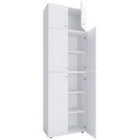 Büroschrank Lona weiß B/H/T: ca. 70x223x39 cm Lona - weiß (70,00/223,00/39,00cm) - VCM Möbel