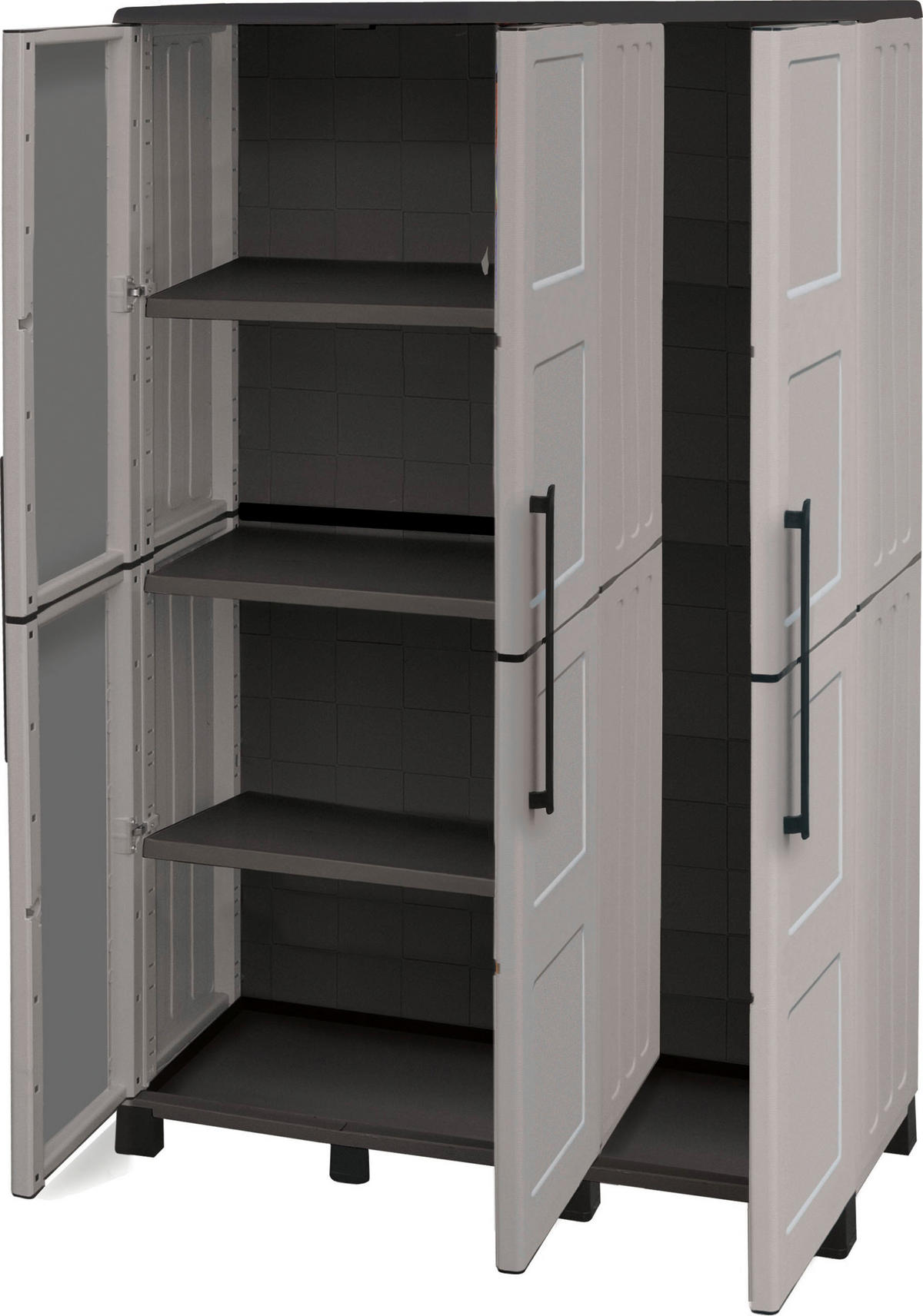 Linea Idea Kunststoffschrank Idea grau Kunststoff B/H/T: ca. 102x169x37 cm Idea - grau (102,00/169,00/37,00cm) - Linea Idea
