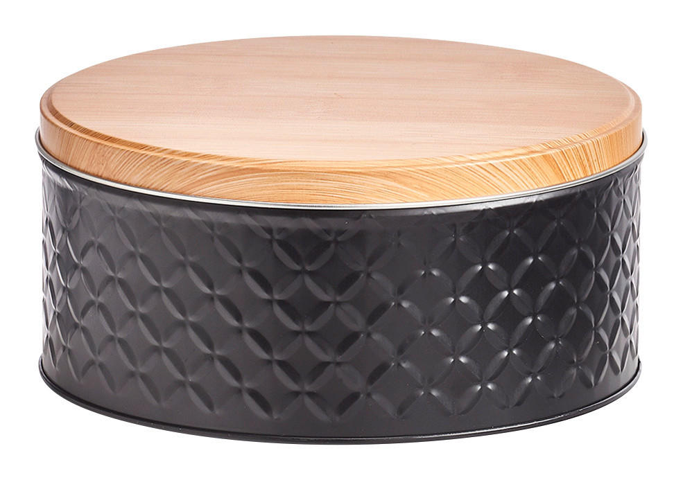 Zeller Vorratsdose Scandi schwarz B/H/L: ca. 20x9x20 cm Scandi - schwarz (20,00/20,00/9,00cm) - Zeller