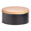 Zeller Vorratsdose Scandi schwarz B/H/L: ca. 20x9x20 cm Scandi - schwarz (20,00/20,00/9,00cm) - Zeller