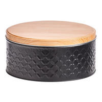Zeller Vorratsdose Scandi schwarz B/H/L: ca. 20x9x20 cm Scandi - schwarz (20,00/20,00/9,00cm) - Zeller