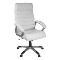 Drehstuhl weiß Kunstleder Bürostuhl Valencia - weiß (60,00/125,00/60,00cm) - Amstyle