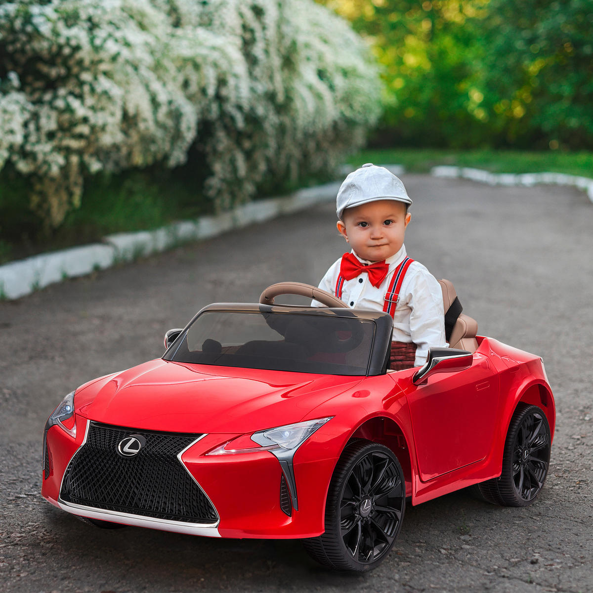 HOMCOM Kinderauto Lexus rot B/H/L: ca. 63x44x106 cm Lexus - rot (106,00/63,00/44,00cm) - HOMCOM