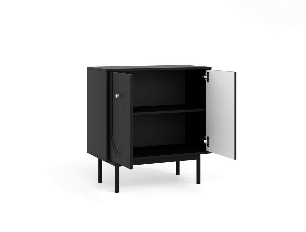 Kommode MAZOMA schwarz gold Optik B/H/T: ca. 79x82x39 cm MAZOMA - gold/schwarz (79,00/82,00/39,00cm) - WIPMEB