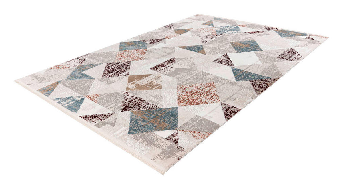360Living Teppich Akropolis grau B/L: ca. 120x180 cm Akropolis - rosa/grau (120,00/180,00cm) - 360Living