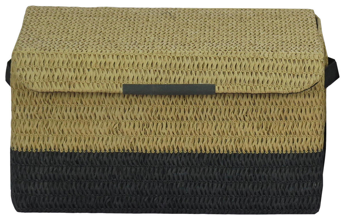 POCOline Korb natur Polyester B/H/L: ca. 41x23x31 cm Aufbewahrungskorb_Luna_groß - natur/khaki (31,00/41,00/23,00cm) - POCOline
