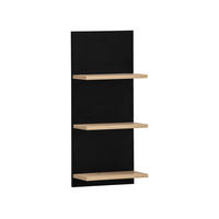 Regal Emmik schwarz matt Eiche Eiche weiß Nachbildung B/H/T: ca. 30,3x70,2x17,45 cm Emmik - Eiche/schwarz (30,30/70,20/17,45cm) - Möbelpartner