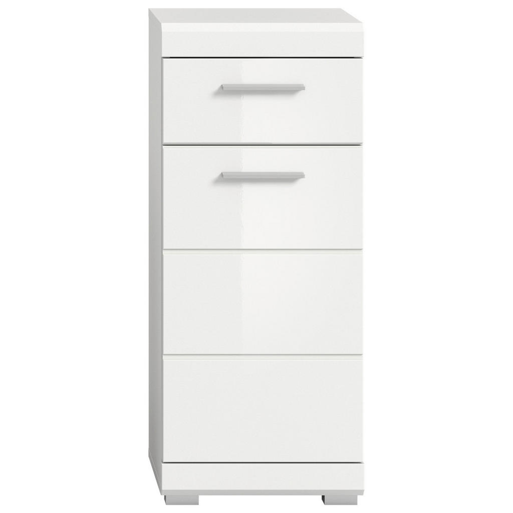 Thumbnail - Schrank Scout weiß weiß Hochglanz B/H/T: ca. 37x88x31 cm