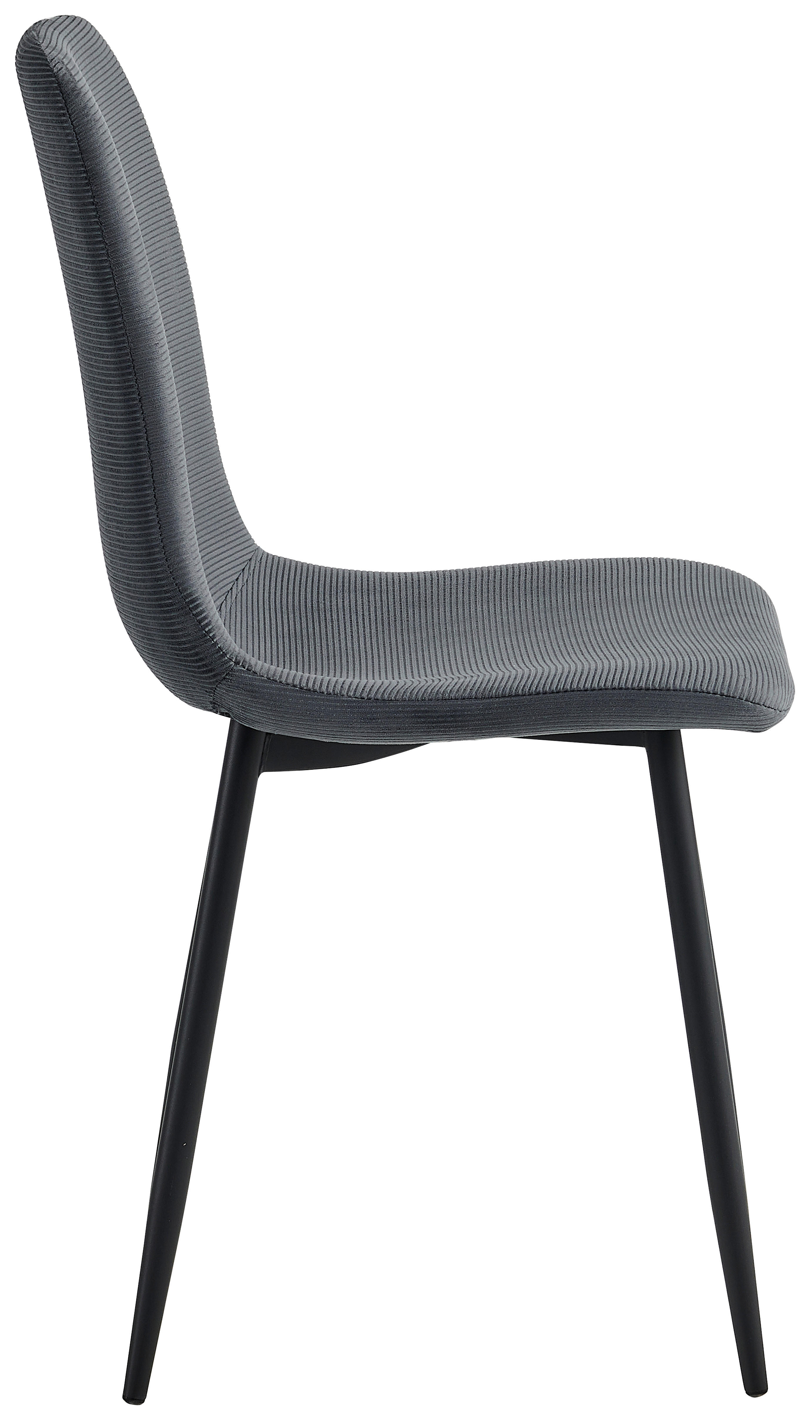 Stuhl Leipzig, 4er-Set anthrazit Microfaser B/H/T: ca. 44x92x54 cm Leipzig, 4er-Set - anthrazit (44,00/92,00/54,00cm) - Hela