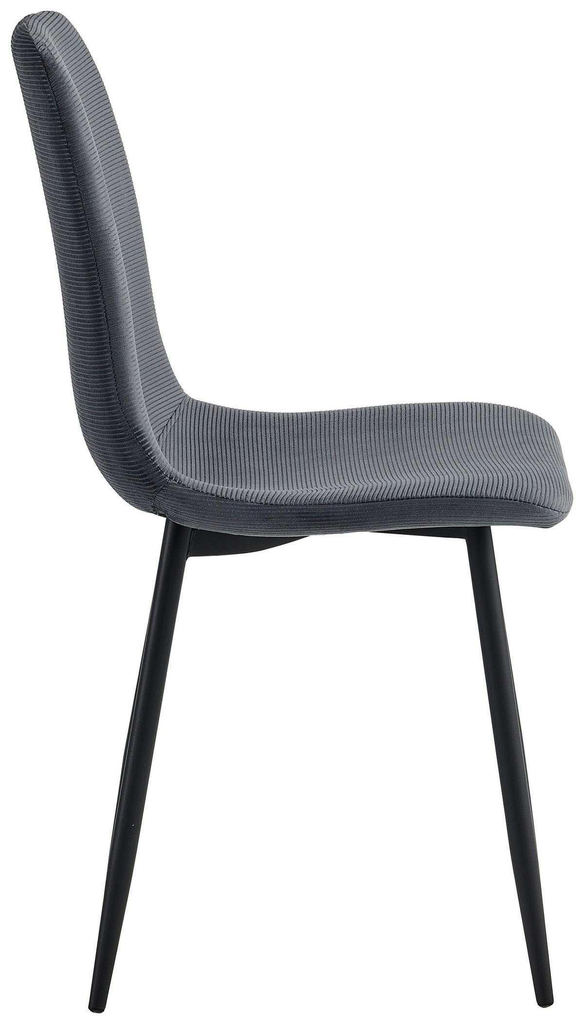 Stuhl Leipzig, 4er-Set anthrazit Microfaser B/H/T: ca. 44x92x54 cm Leipzig, 4er-Set - anthrazit (44,00/92,00/54,00cm) - Hela