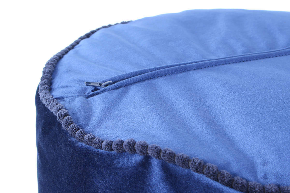360 Living Hocker Taj Mahal 200 blau H/D: ca. 38x45 cm Taj Mahal 200 - blau (45,00/38,00cm) - 360 Living