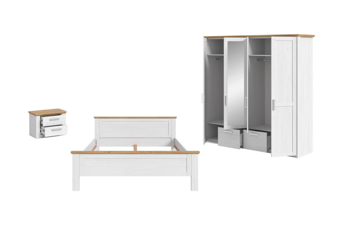 Bettanlage VERONA Sibiu Lärche Nachbildung Eiche Artisan Nachbildung VERONA - Eiche - xonox.home