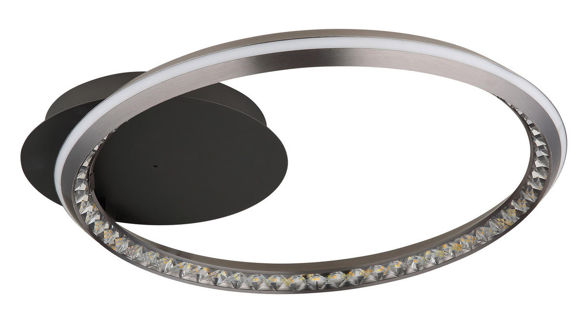 GLOBO LED-Deckenleuchte grau Metall Aluminium B/H/L: ca. 50x8x53 cm 1 Brennstellen ALAINA - grau (53,00/50,00/8,00cm) - GLOBO