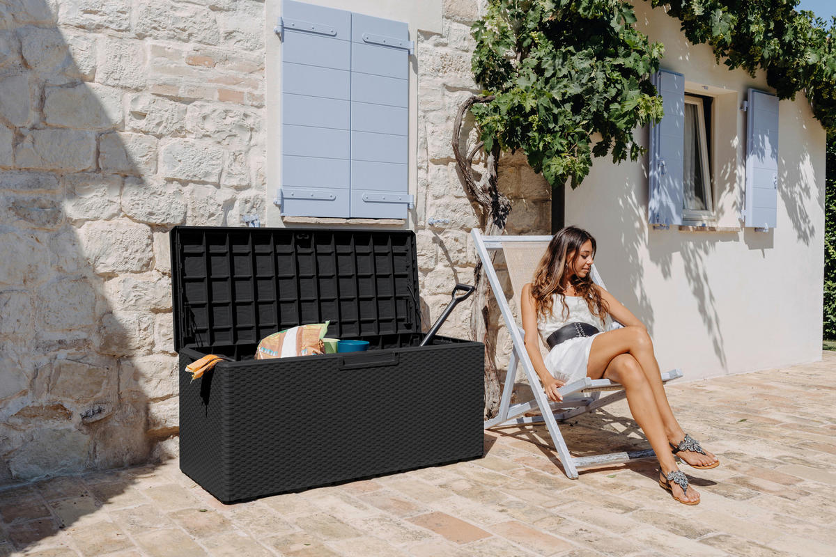 Toomax Aufbewahrungsbox Portofino 340 anthrazit Kunststoff B/H/T: ca. 124x56x54 cm Portofino 340 - anthrazit (124,00/56,00/54,00cm) - Toomax