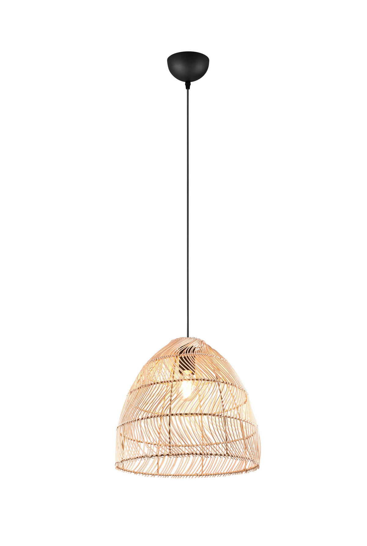 Reality Pendelleuchte R31131036 Rike natur Rattan H/D: ca. 150x35 cm E27 1 Brennstellen Rike - natur (35,00/150,00cm) - Reality