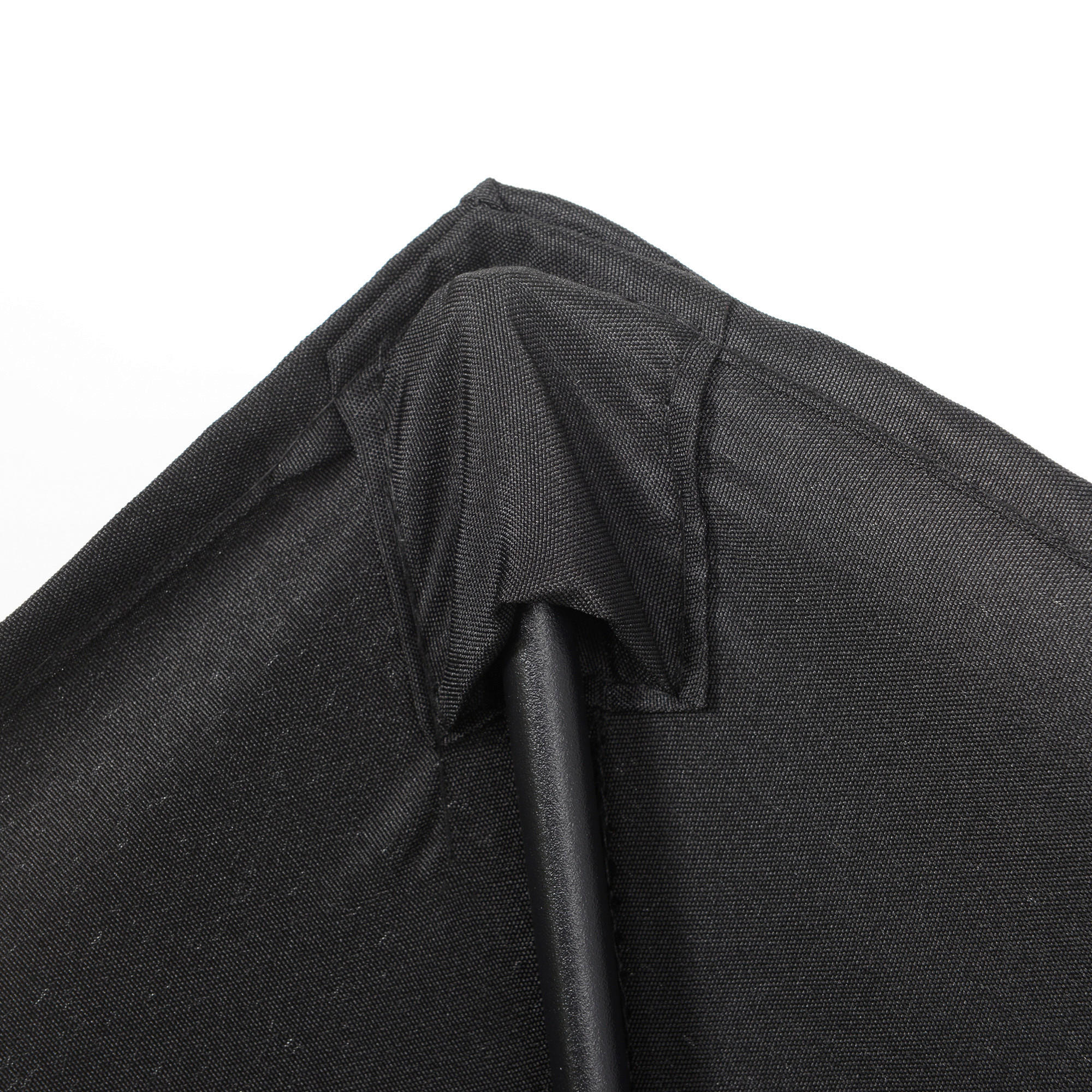 Outsunny Sonnenschirm schwarz Polyester B/H/L: ca. 196x204x196 cm Sonnenschirm - schwarz (196,00/196,00/204,00cm) - Outsunny