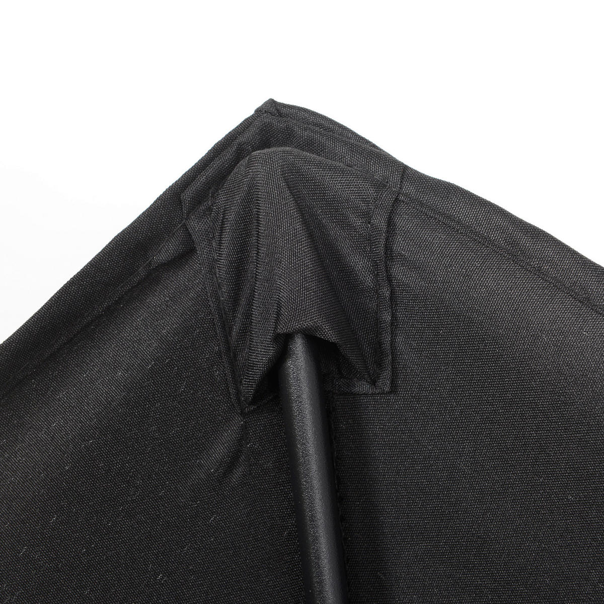 Outsunny Sonnenschirm schwarz Polyester B/H/L: ca. 196x204x196 cm Sonnenschirm - schwarz (196,00/196,00/204,00cm) - Outsunny