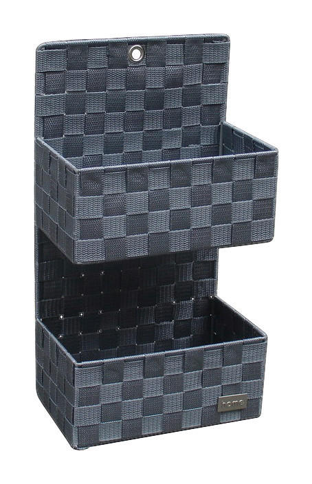 POCOline Wandkorb grau Nylon B/H/L: ca. 15x46x25 cm Wandkorb grau - grau (25,00/15,00/46,00cm) - POCOline