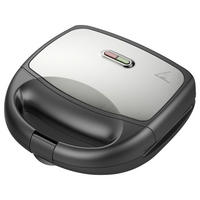 Emerio Sandwichtoaster silber schwarz Metall Kunststoff B/H/L: ca. 22x9,6x23,2 cm Sandwichmaker_3in1 ST-133420.1 - schwarz/silber (23,20/22,00/9,60cm) - Emerio