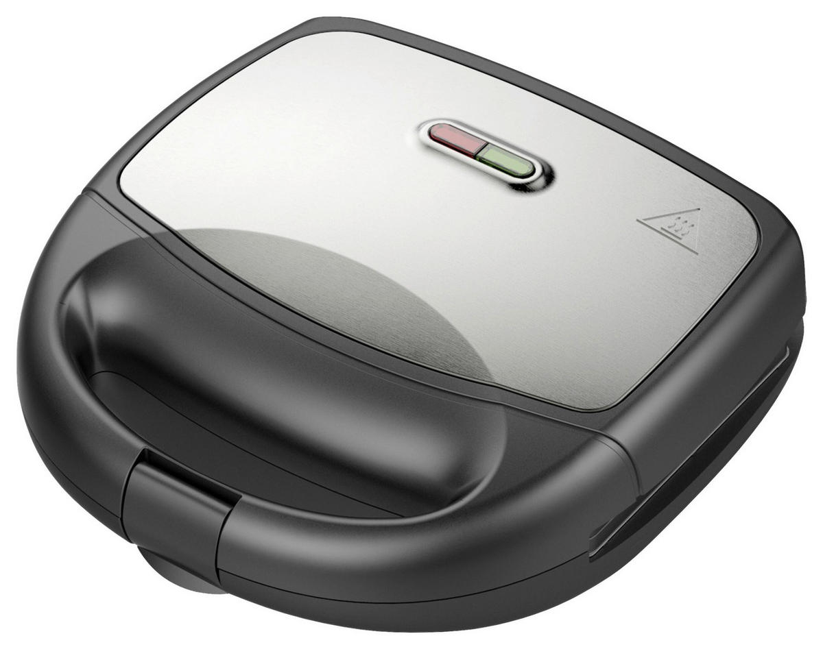 Emerio Sandwichtoaster silber schwarz Metall Kunststoff B/H/L: ca. 22x9,6x23,2 cm Sandwichmaker_3in1 ST-133420.1 - schwarz/silber (23,20/22,00/9,60cm) - Emerio