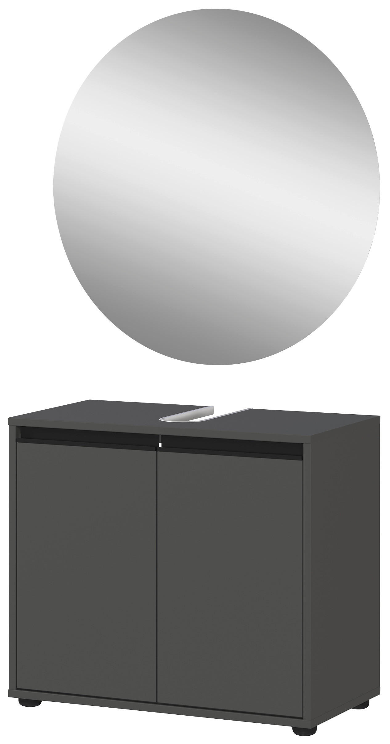 Badezimmer-Set 9941-547 Graphit B/H/T: ca. 60x200x34 cm 9941-547 - Graphit (60,00/200,00/34,00cm) - Germania