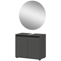 Badezimmer-Set 9941-547 Graphit B/H/T: ca. 60x200x34 cm 9941-547 - Graphit (60,00/200,00/34,00cm) - Germania
