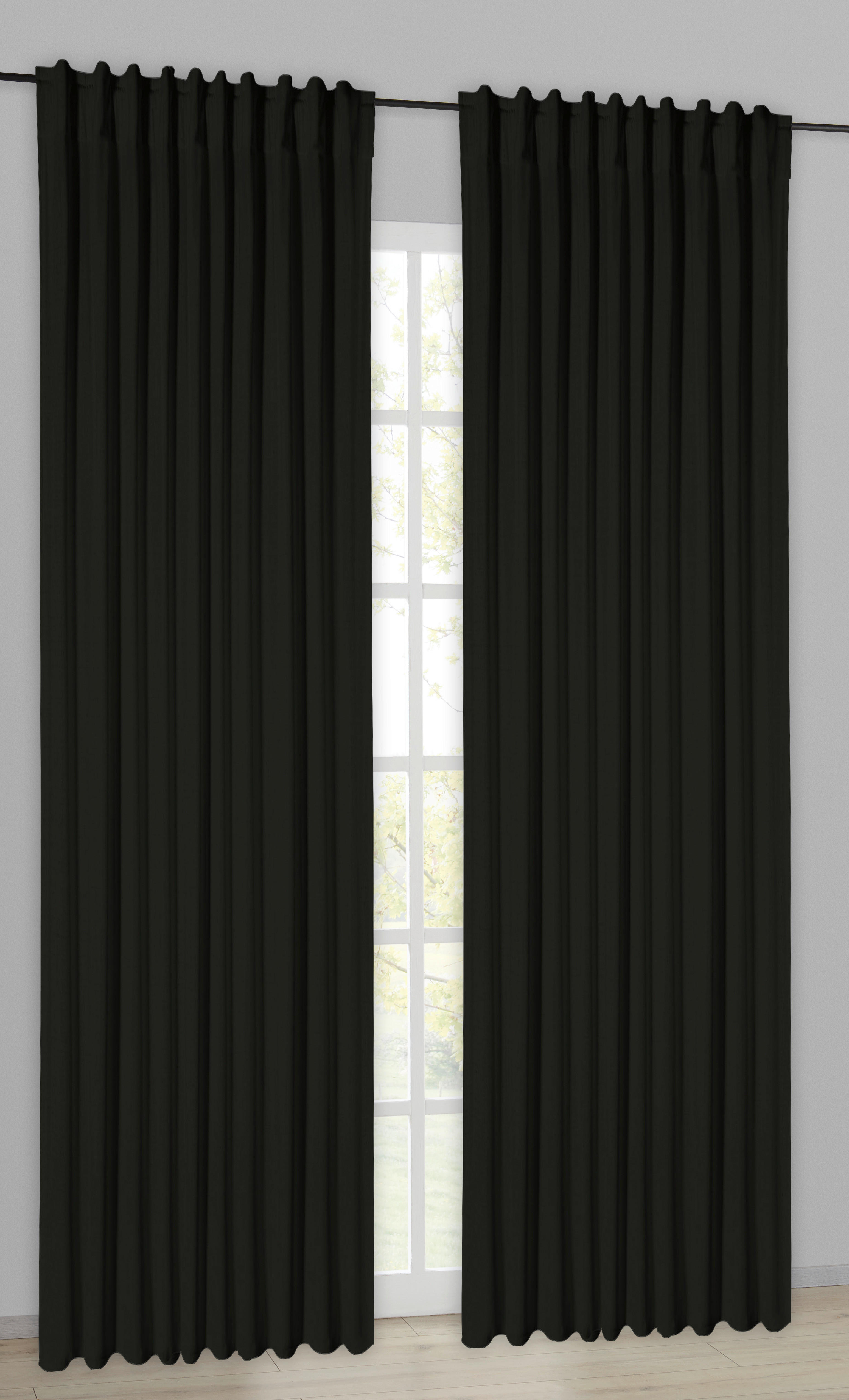 Verdunklungsvorhang New Darkness schwarz B/L: ca. 270x245 cm New Darkness - schwarz (270,00/245,00cm)