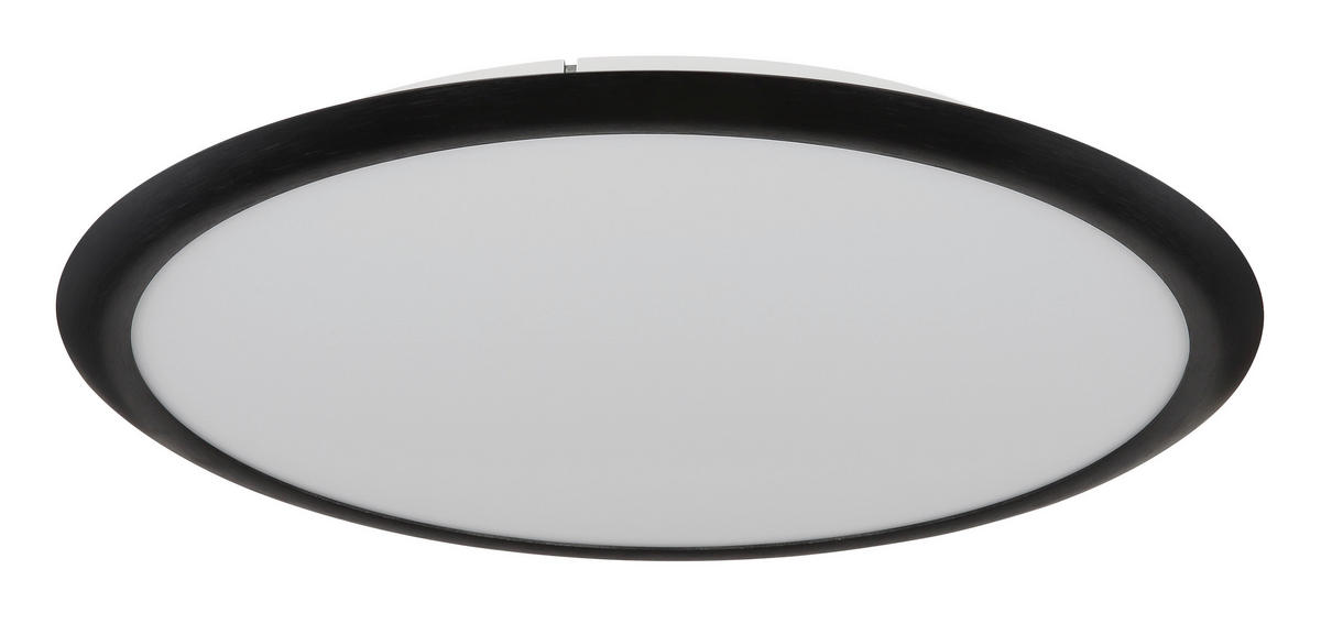 GLOBO LED-Deckenleuchte SUNA 67319D Opal mattschwarz Kunststoff Metall H/D: ca. 5x50,8 cm 1 Brennstellen SUNA - Opal/mattschwarz (50,80/5,00cm) - GLOBO