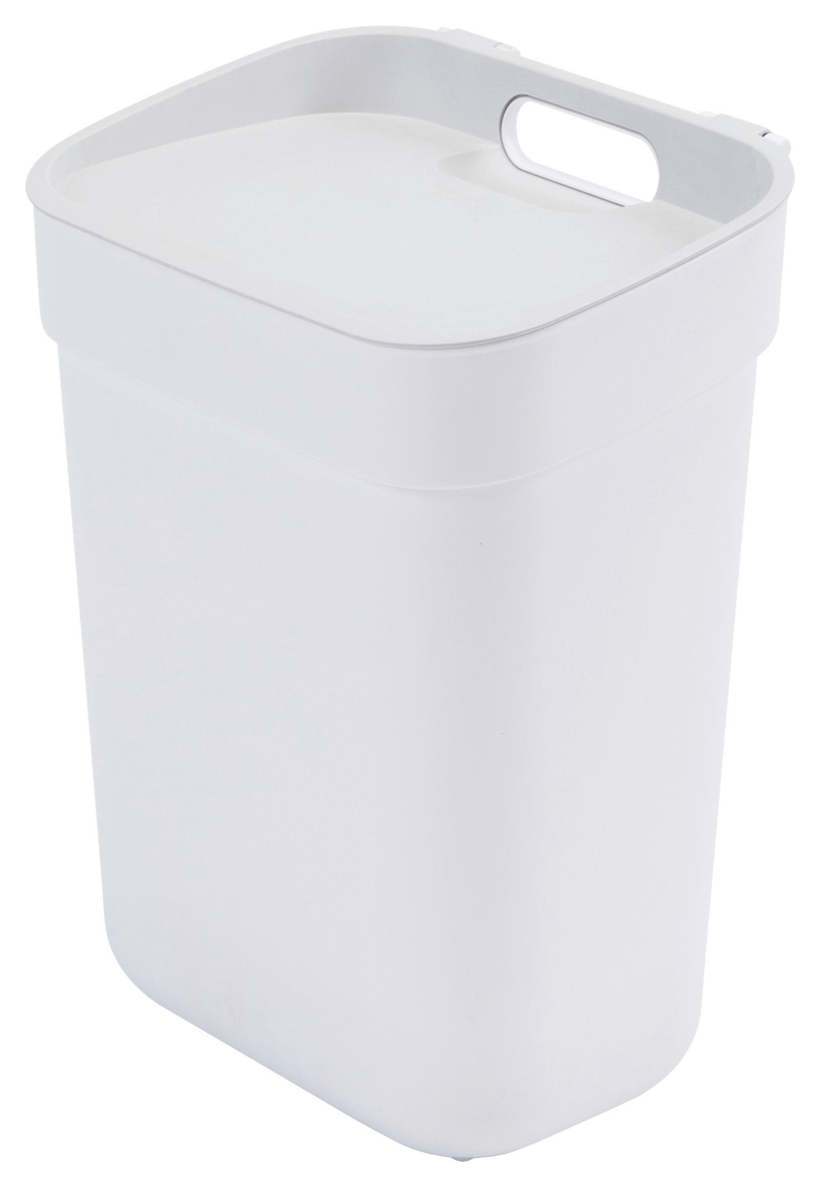 Curver Abfalleimer weiß B/H/L: ca. 18,6x32,9x25 cm Abfalleimer_ca.10l - weiß (25,00/18,60/32,90cm) - Curver