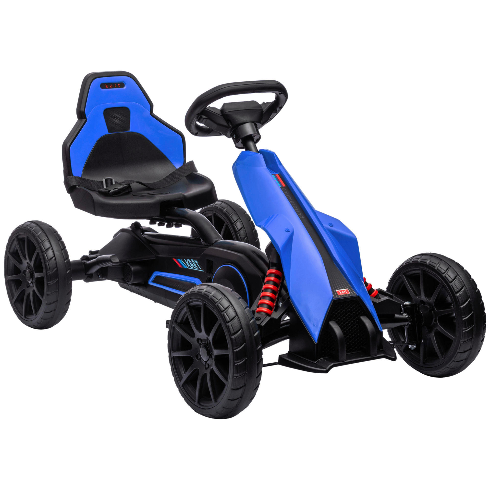 HOMCOM Go Kart blau B/H/L: ca. 58x58,5x100 cm