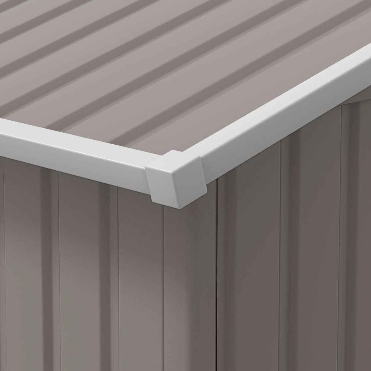 Outsunny Gerätehaus hellgrau B/H/L: ca. 386x200x340 cm Gerätehaus - hellgrau (340,00/386,00/200,00cm) - Outsunny