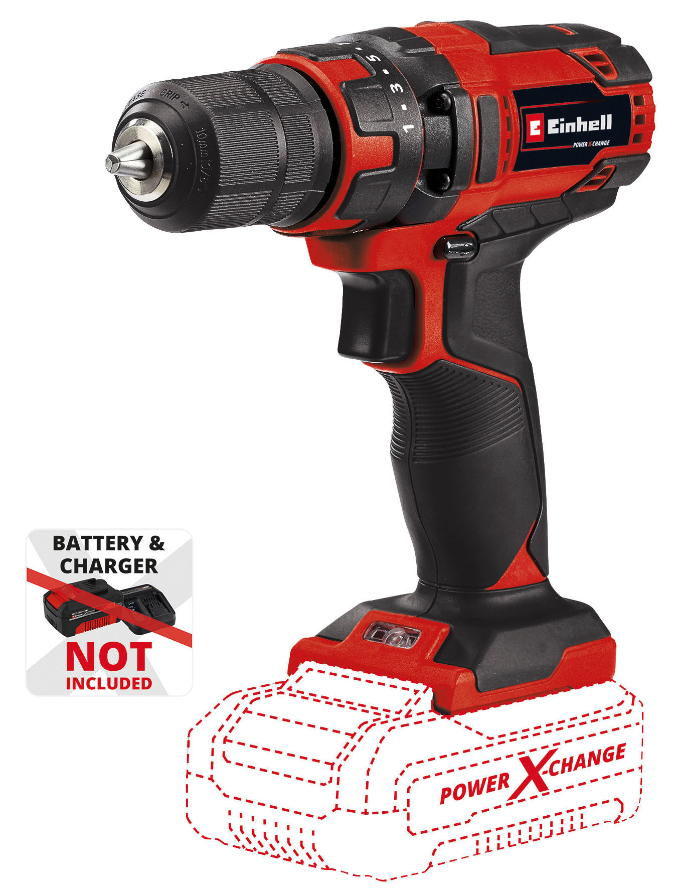 Einhell Classic Akku-Bohrschrauber TC-CD 18/35 Li-Solo ca. 18 V Akku-Bohrschrauber - Einhell Classic